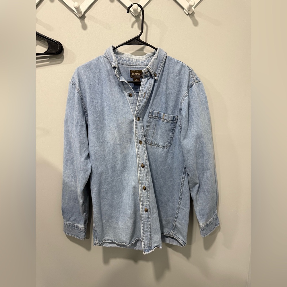 Mens Schmidt denim shirt size medium
